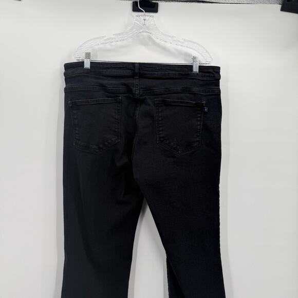 Anthropologie The Denim Boot Jeans Womens 18W Black Bootcut Stretch Plus Size - Picture 6 of 16
